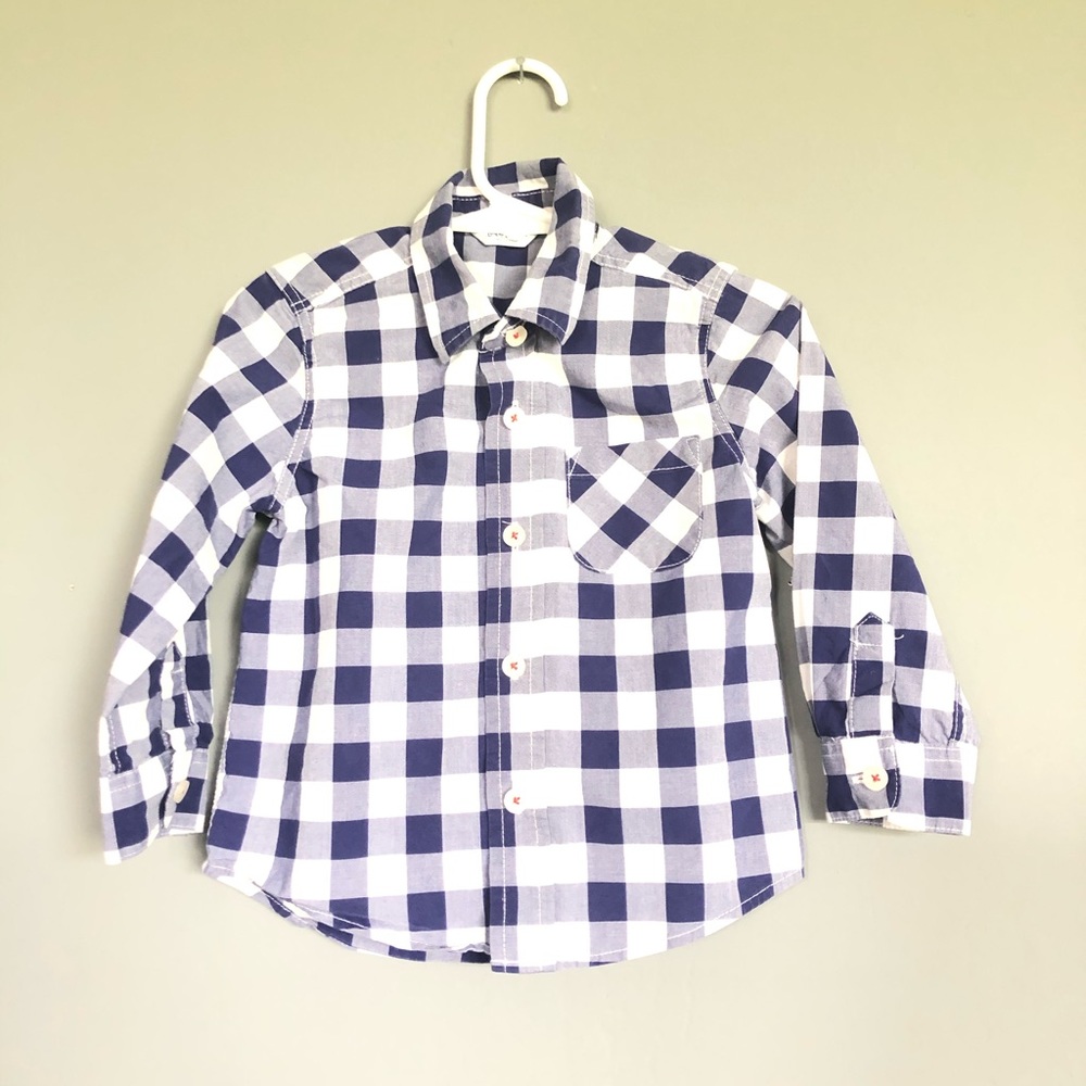 Baby Boden plaid shirt, size: 18-24m